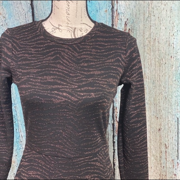 MICHAEL KORS NWT Caramel Animal Print Flounce Trim Dress - Picture 9 of 14